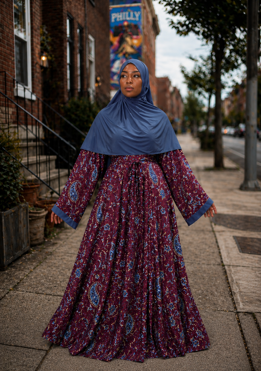 Bayisli (Paisley) Burgundy | Raha