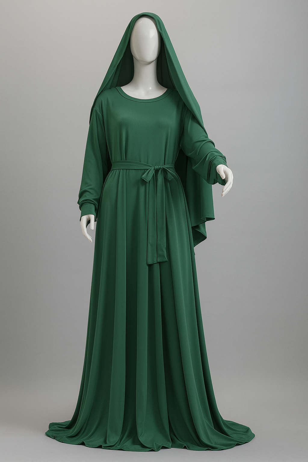 Raha 3 Piece Abaya Eagles Green
