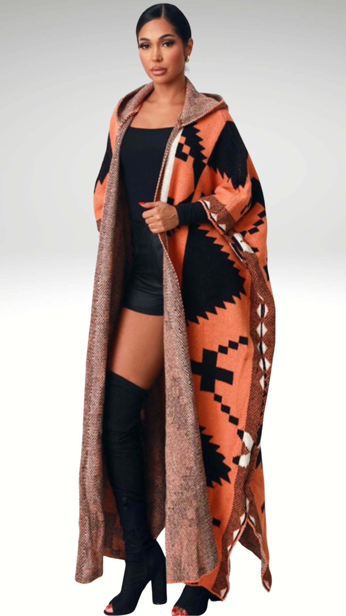 AZTEC BLACK / WHITE CARDIGAN