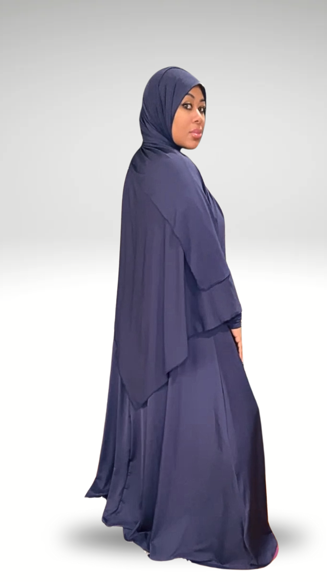 Raha 3 Piece Abaya Royal Blue