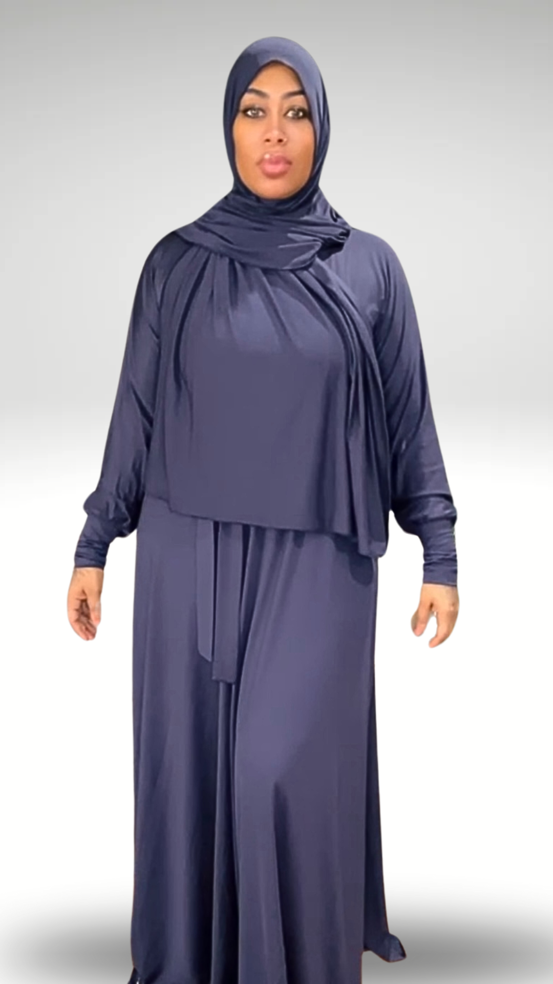 Raha 3 Piece Abaya Royal Blue
