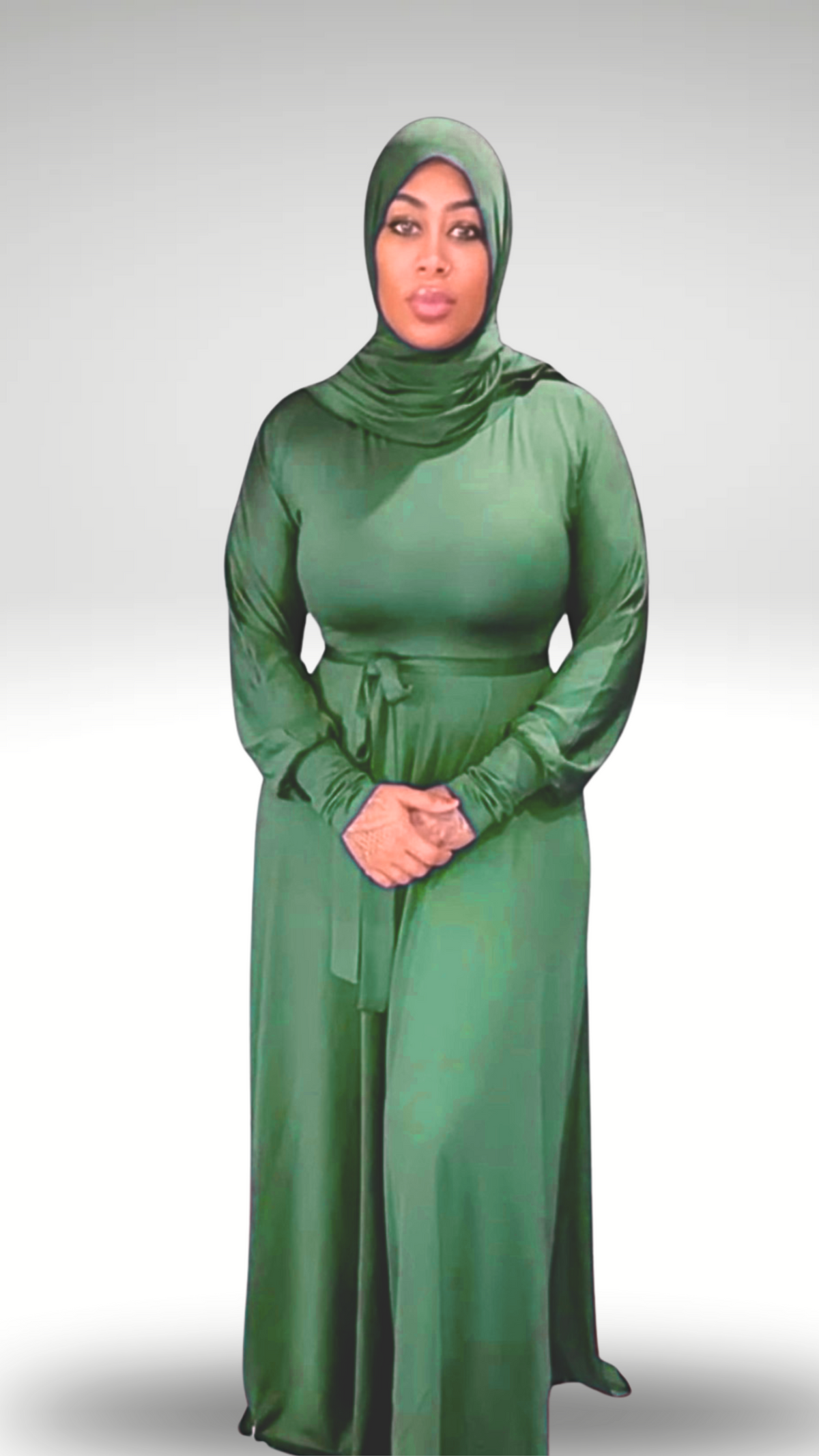 Raha 3 Piece Abaya Royal Blue