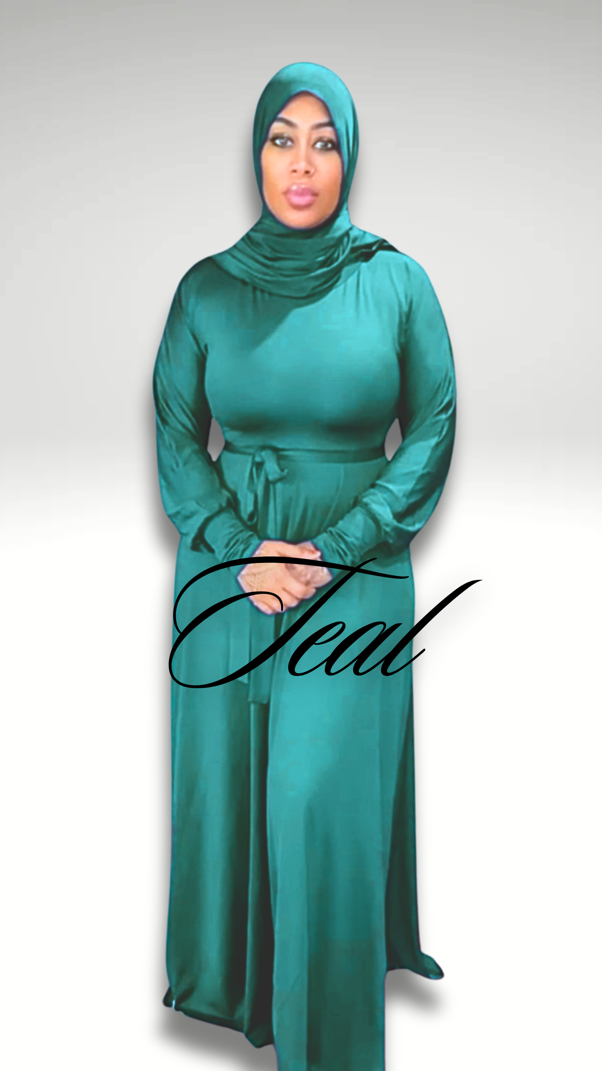 Raha 3 Piece Abaya Royal Blue