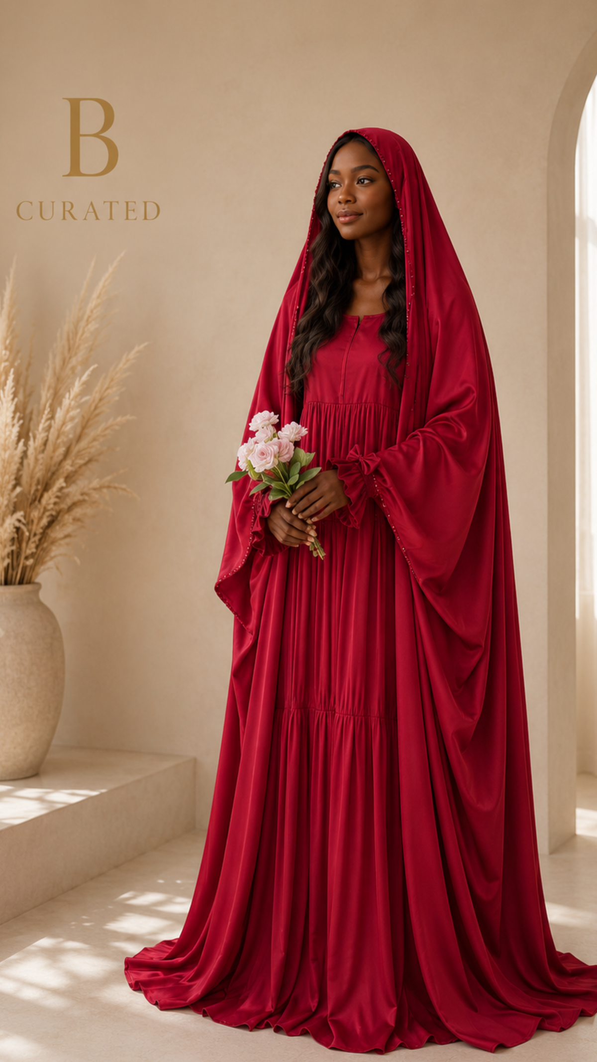 Nusaybah Abaya – Luxury Satin Modest Abaya