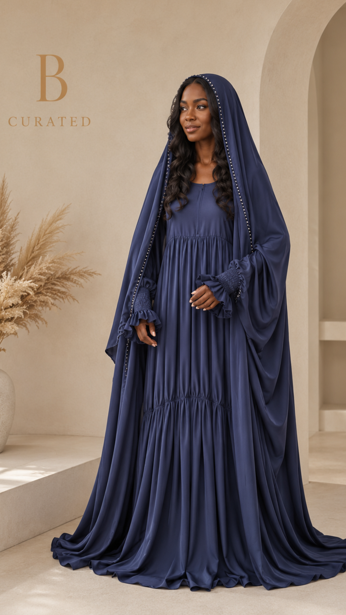 Nusaybah Abaya – Luxury Satin Modest Abaya