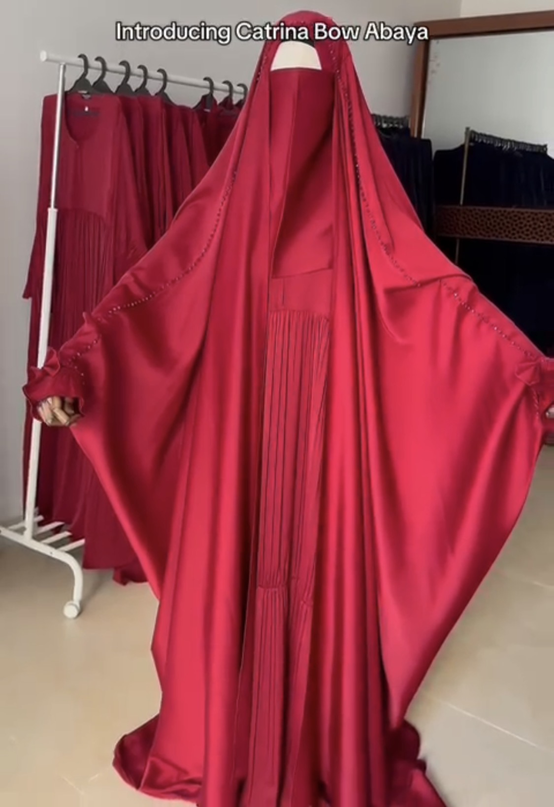 Nusaybah Abaya – Luxury Satin Modest Abaya
